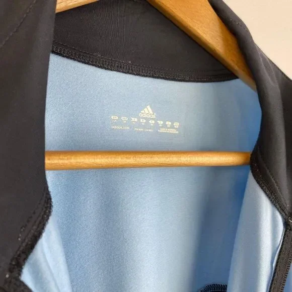 ADIDAS Two Tone Zip Light Jacket - Picture 2 of 6